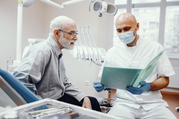 Senior Dental Care oral cancer screening exam