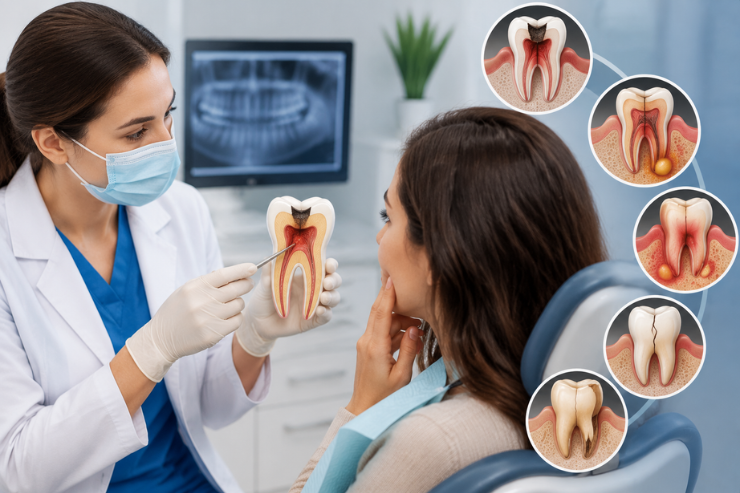 Dentist creating a personalized treatment plan for a patient during a dental consultation